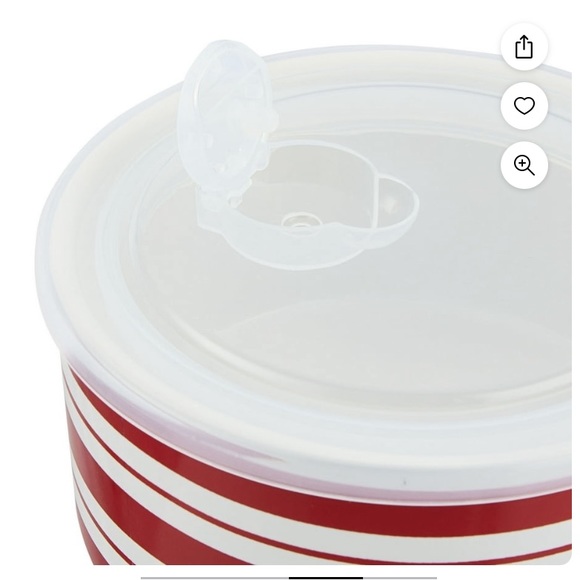 New 4-Piece Gingerbread & Peppermints Glazed Stoneware Bake & Store Containers - Picture 6 of 7